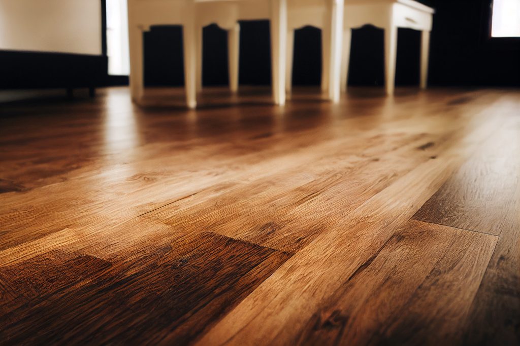 beautifully stained hardwood flooring